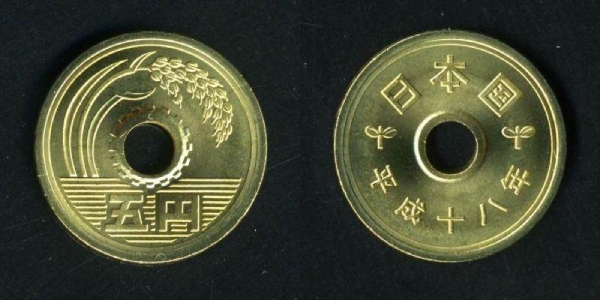 Hai mặt của đồng 5 Yên Nhật