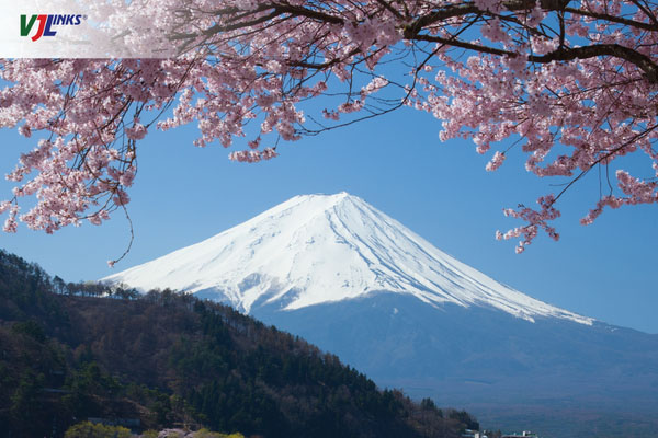 Núi Phú Sĩ nổi tiếng là biểu tượng thiêng liêng của đất nước mặt trời mọc