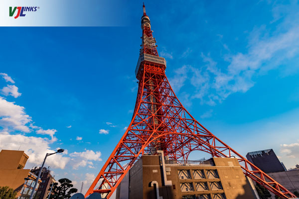 Nhật Bản nổi tiếng có Tokyo Tower có độ cao 333m