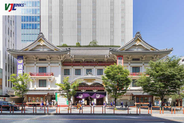 Kabukiza là nhà hát kịch lâu đời nhất tại Tokyo Nhật Bản