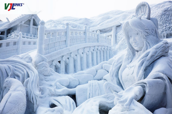 Những tác phẩm điêu khắc băng tuyết đẹp ấn tượng tại lễ hội Sapporo