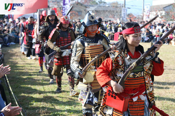 Lễ hội Samurai được tổ chức vào mùa xuân Nhật Bản hằng năm