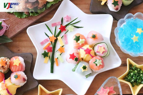 Những món ăn trang trí hình sao được thưởng thức vào lễ Thất tịch Tanabata
