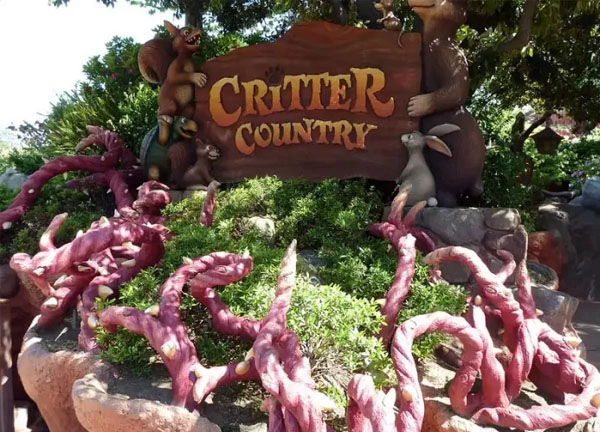 Critter Country là khu vực dành cho những ai yêu thích thiên nhiên